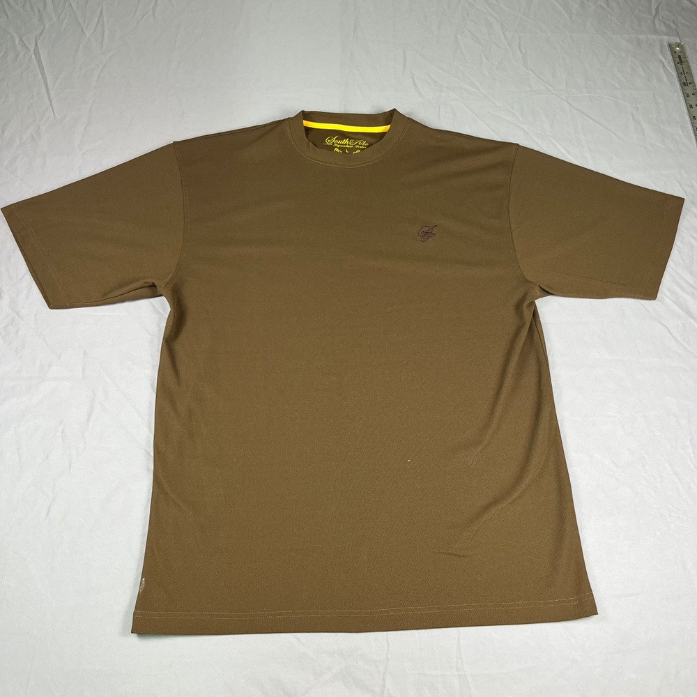 Y2K Southpole Signature Series Mens Brown Short Sleeve T-Shirt Size L Streetwear